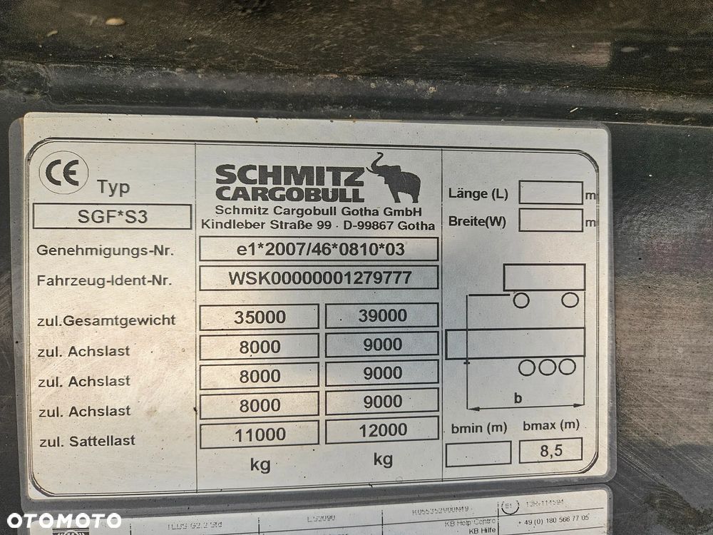 Schmitz Cargobull SKI24 8.2 39m³ - 9