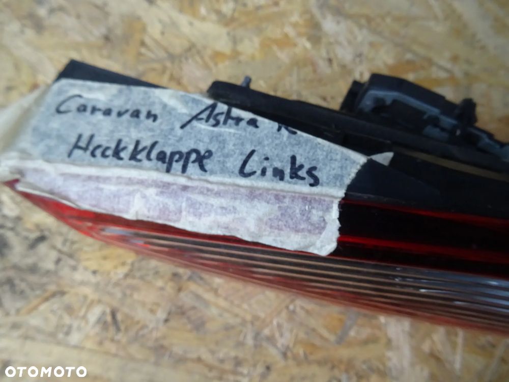 Lampa Opel Astra K V Lewy Tył 39077378 - 2