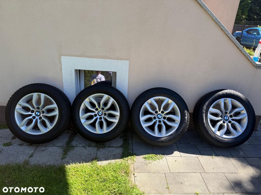 ORYGINALNE KOŁA BMW 17" + opony zimowe dunlop winter sport 3D 225/60 R17 – STAN IDEALNY - 1