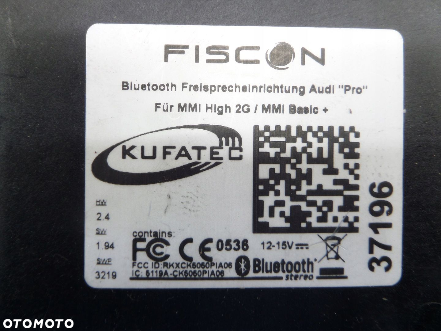 MODUŁ ZESATAWU GŁOŚNOMÓWIĄCEGO BLUETOOTH  WIĄZKA FISCON KUFATEC 37196 - 2