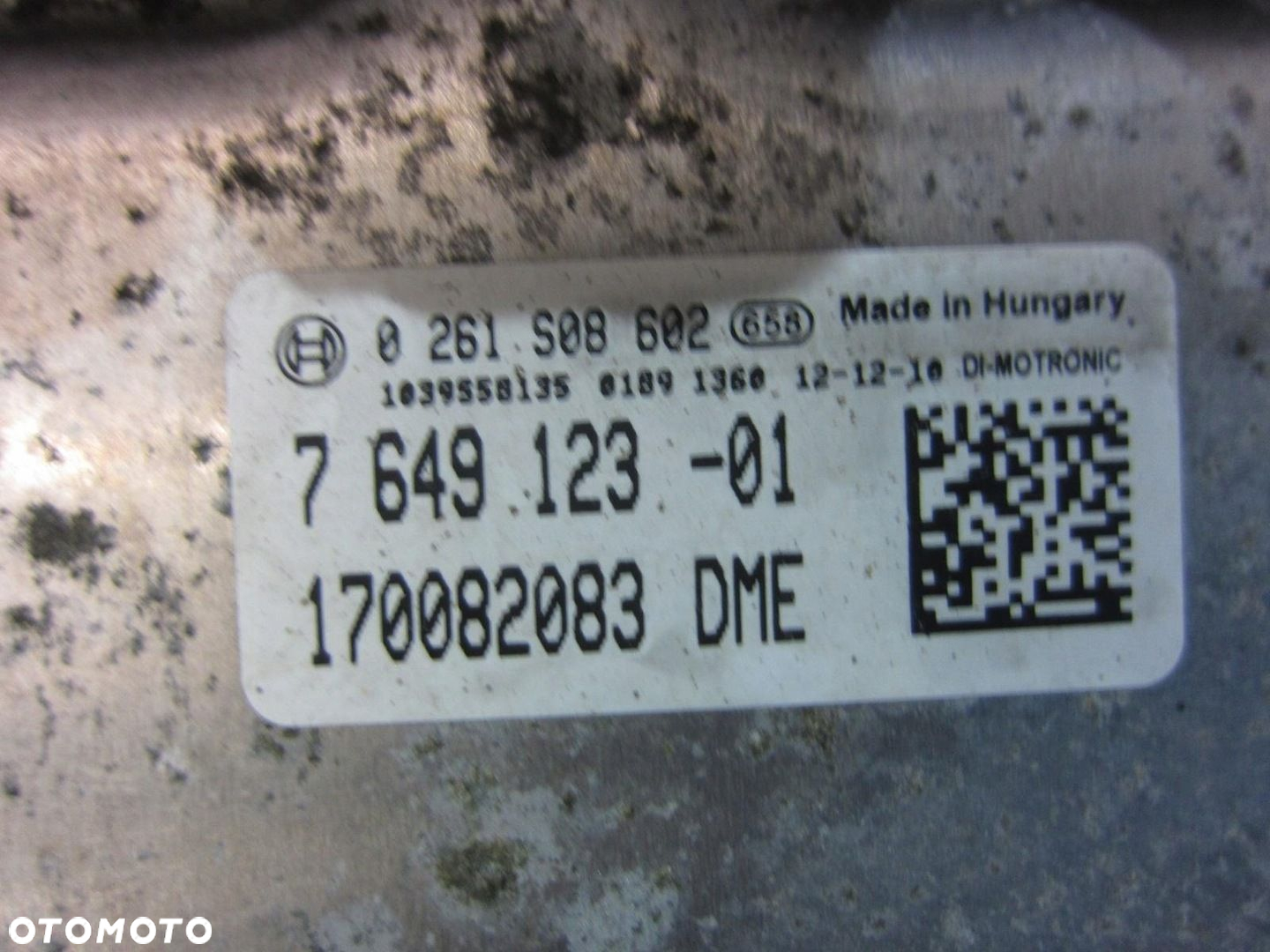 BMW X3 F25 N20 F30 F10 STEROWNIK SILNIKA DME KOMPUTER 7649123 12147649123 - 2