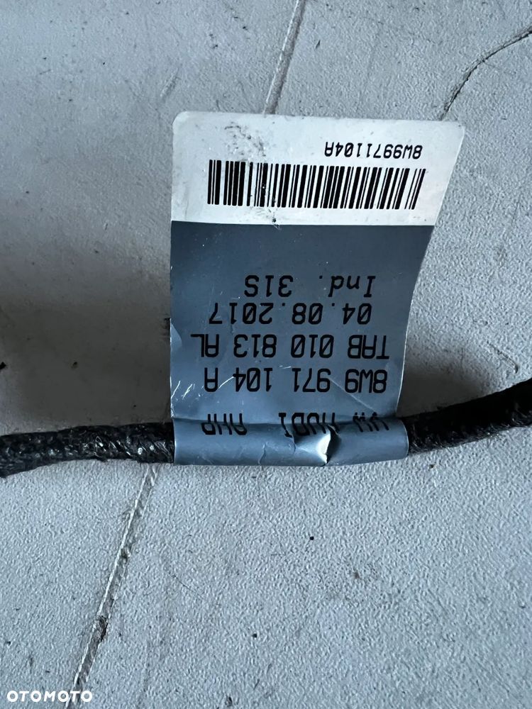 AUDI A4 B9 8W9 INSTALACJA WIĄZKA PDC ZDERZAKA TYŁ 8W9971104 A - 2