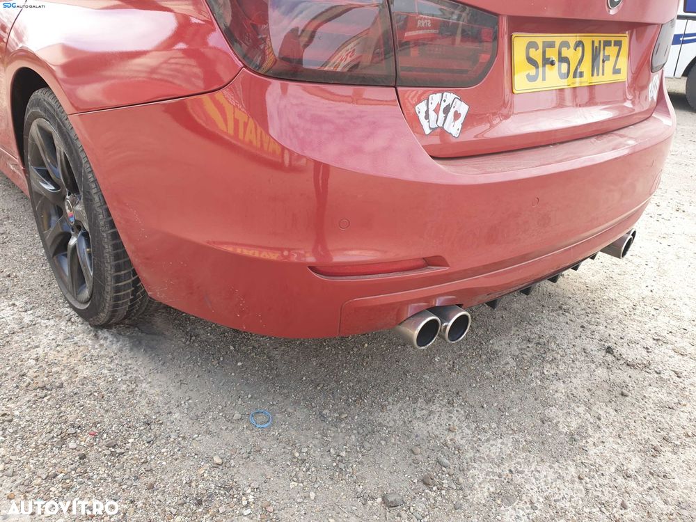 Bara Spoiler Spate cu Locas Senzori Parcare BMW Seria 3 F30 Sedan Berlina NFL Non Facelift 2011 - 2014 Culoare A75 Melbourne Red Metallic [K1132] - 3