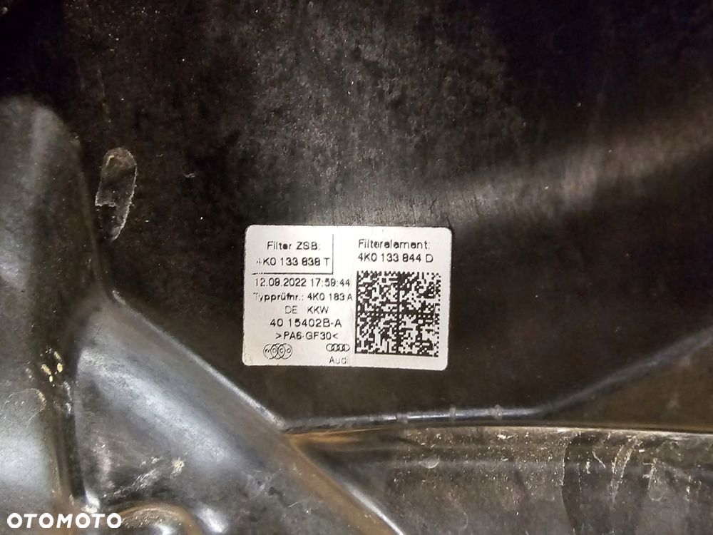 obudowa filtra powietrza audi a6 4k0133838t 4k0133844d - 4