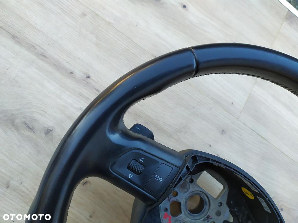 AUDI A6 C6 A8 D3 LIFT Q7 KIEROWNICA TRÓJRAMIENNA CZARNA SOUL ŁOPATKI IGŁA - 4