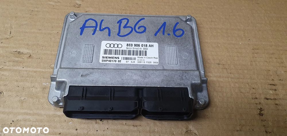 Komputer sterownik silnika Audi A4 B6 1.6 8E0906018AH - 1