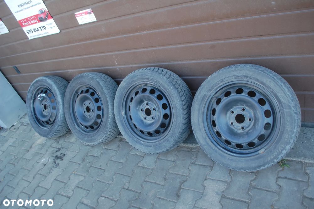 KOŁA FELGI STALOWE + OPONY ZIMOWE 2020R. 205/55R16 5X112 ET50 6J KBA43733 AUDI A3 8P SKODA VW GOLF V SEAT - 2