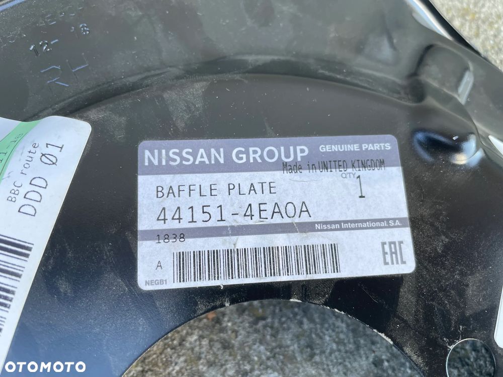 OSŁONY TARCZY HAMULCOWYCH NISSAN QASHQAI II J11  2013-- NOWE ORYGINALNE - 5