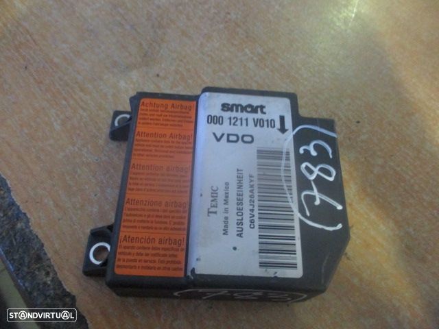Modulo Airbag 0001211V010 SMART FORTWO 2004 700 I 61CV 3P PRETO - 1