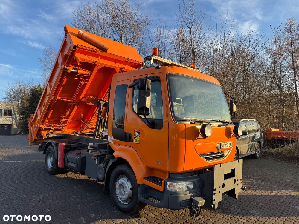 Renault Midlum Wywrotka 3 str. 2 x HYDROBURTA Specjalny Czołownica Solarka Piaskarka - 3