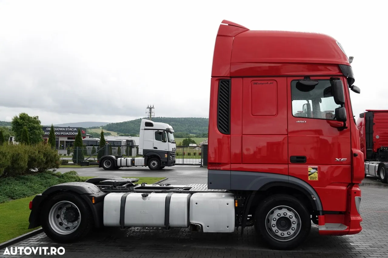 DAF XF 480 / PLATĂ JOSĂ / MEGA / 2021 / SSC / DUPĂ CONTRACT DE SERVICE GOLDEN / - 9