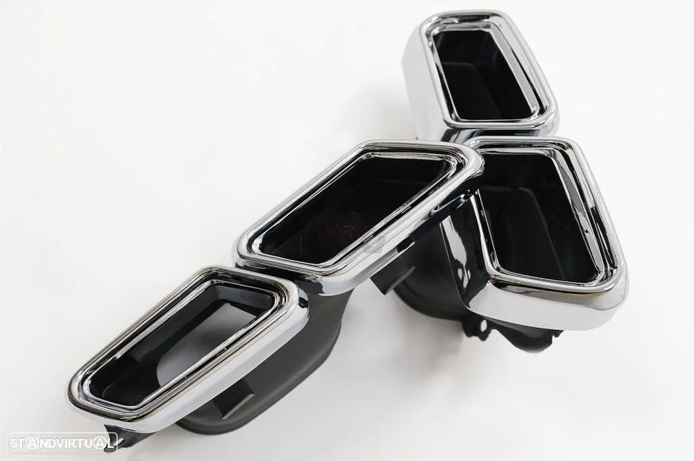 Difusor com Ponteiras Mercedes E W212 (2013 a 2016) Look E63 Amg - 4