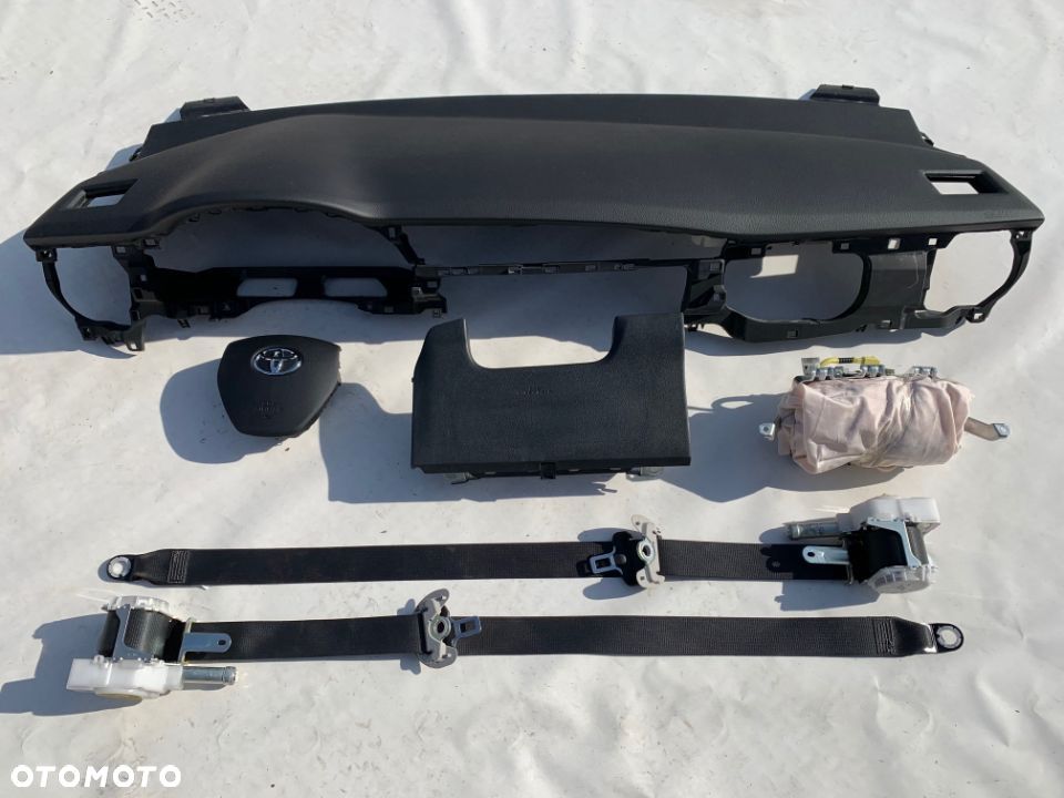 TOYOTA COROLLA E16 AURIS 2 II DESKA KONSOLA KOKPIT PULPITY PÓŁKA PODUSZKI AIRBAG PASY PAS KURTYNY !! - 2