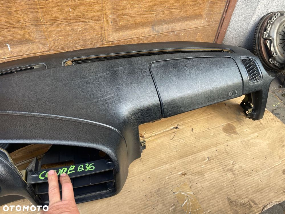 deska rozdzielcza konsola bmw e36 coupe cabrio czarna pod airbag - 6
