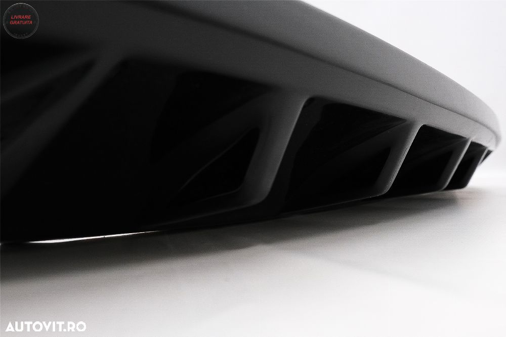 Difuzor Bara Spate Skoda Octavia III Sedan Wagon (2013-2019) Negru Lucios- livrare gratuita - 16