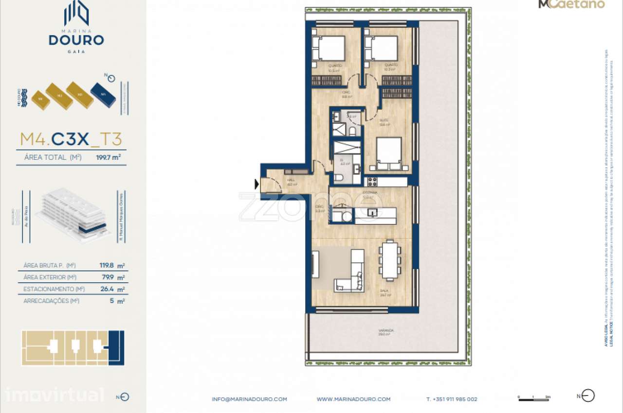 T3 - Empreendimento Marina Douro 4 - Widok 2