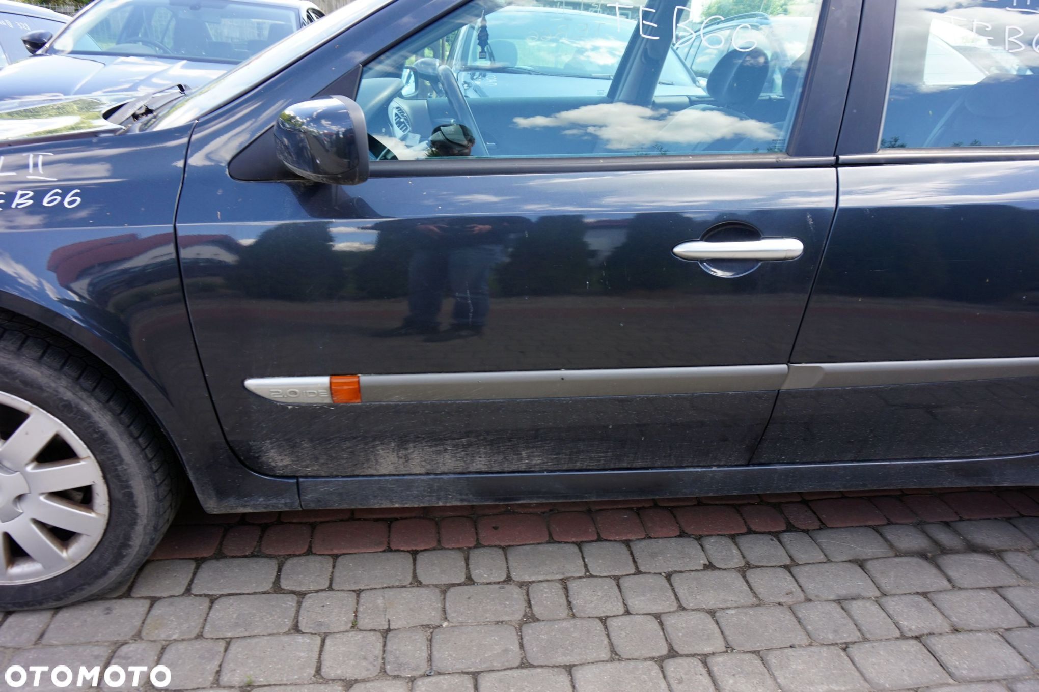 DRZWI PRZEDNIE LEWE LAGUNA II PH1 KOMBI TEB66  SZARY RENAULT 2001-2005 - 3