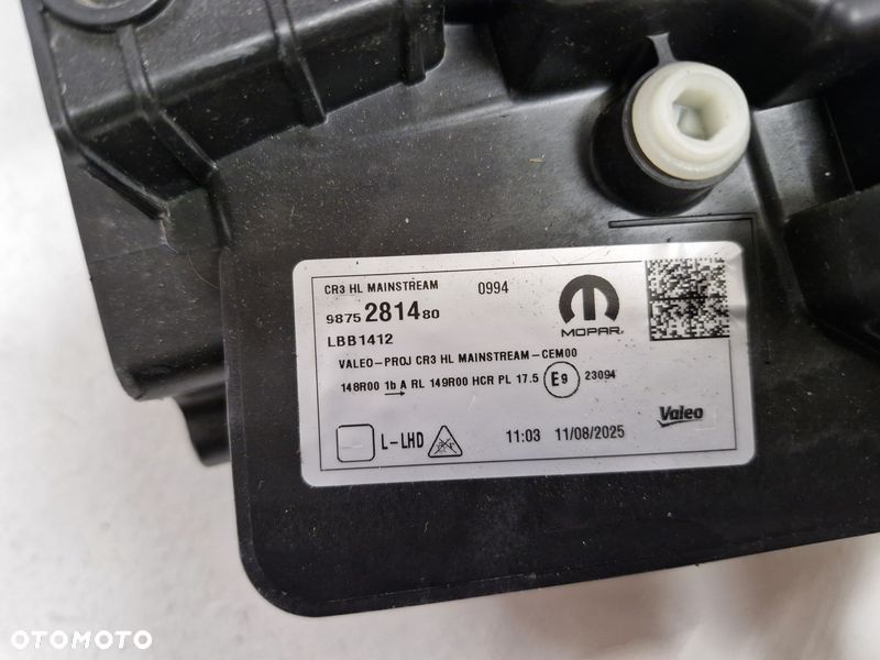 CITROEN C5 AIRCROSS e-C5 LAMPA REFLEKTOR LEWY PRZÓD PRZEDNI 9875281480 - 7