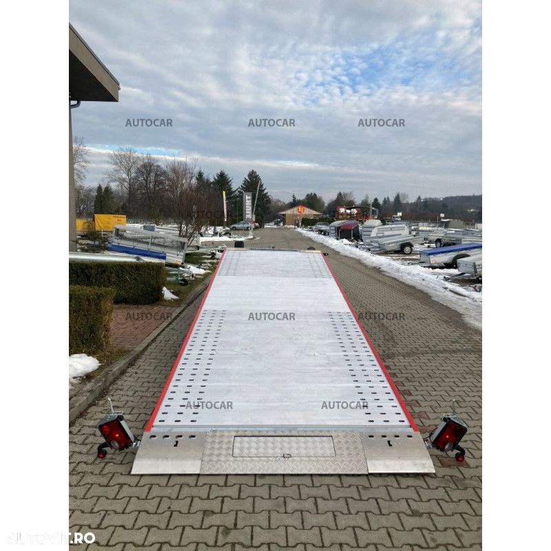 Wiola L35G65P Trailer transport auto cu sistem de franare basculabile cu trei axe ALU - 8
