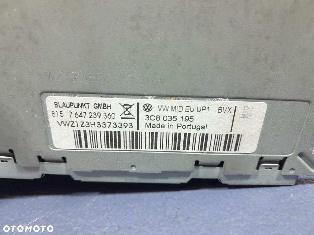 VW GOLF VI 08- RADIO FABRYCZNE CD WYŚWIETLACZ 3C8035195 - 7