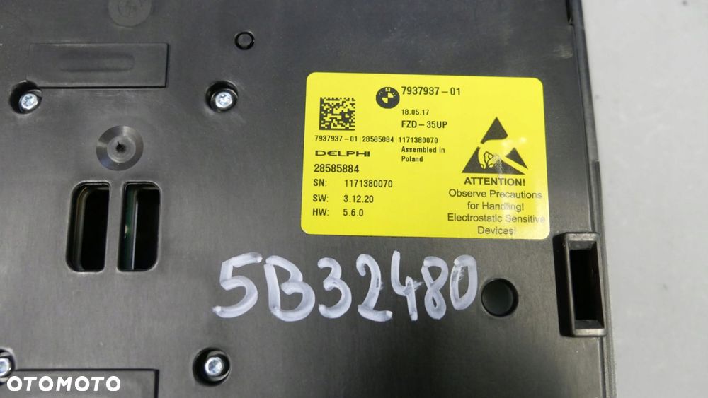 bmw g30 g31 oświetlenie lampka wnętrza kabiny podsufitki 7937937 5b32480 - 8