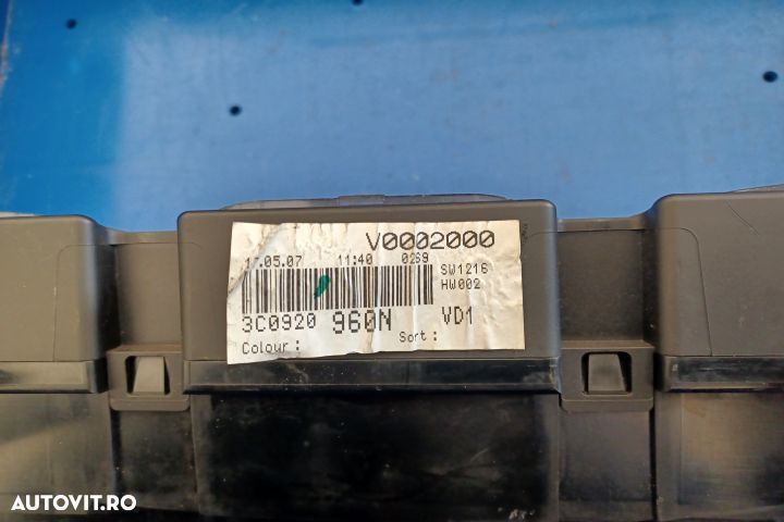 Ceasuri bord 3C0920960N Volkswagen VW Passat B6 [2005 - 2010] wagon 5 - 4
