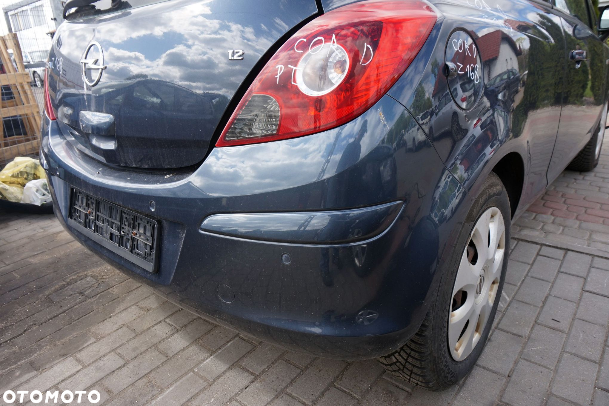 ZDERZAK TYLNY CORSA D IV 3D HB Z168  SZARY OPEL 2006-2011 - 4