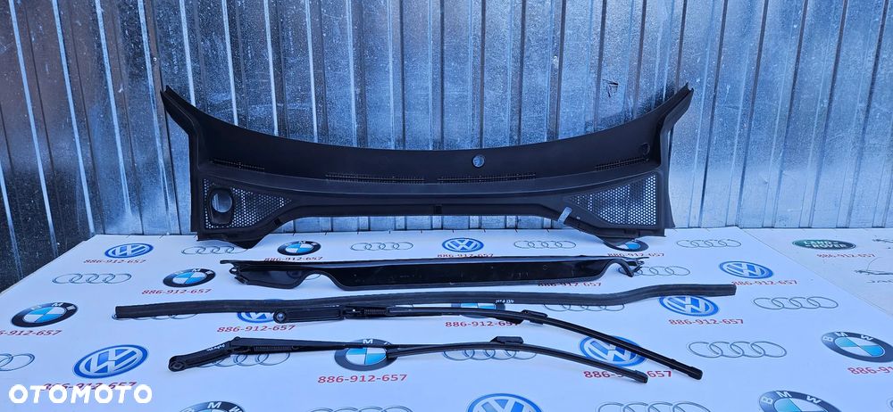 VW Arteon Podszybie górne plastikowe 3G8819403D podszybie dolne stalowe 3G0806239C uszczelka podszybia guma 3G0823723 Wycieraczki ramię wycieraczki prawe lewe ORYGINAŁ VW EUROPA - 1