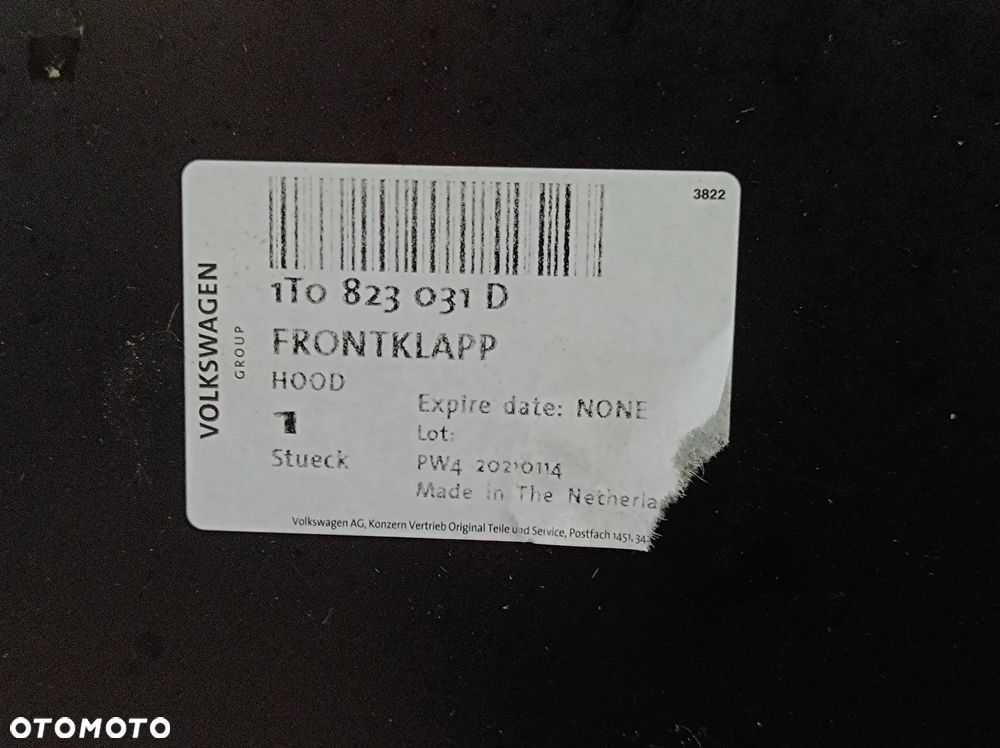 Maska VW Touran I VW Caddy III 1T0823031D - 8