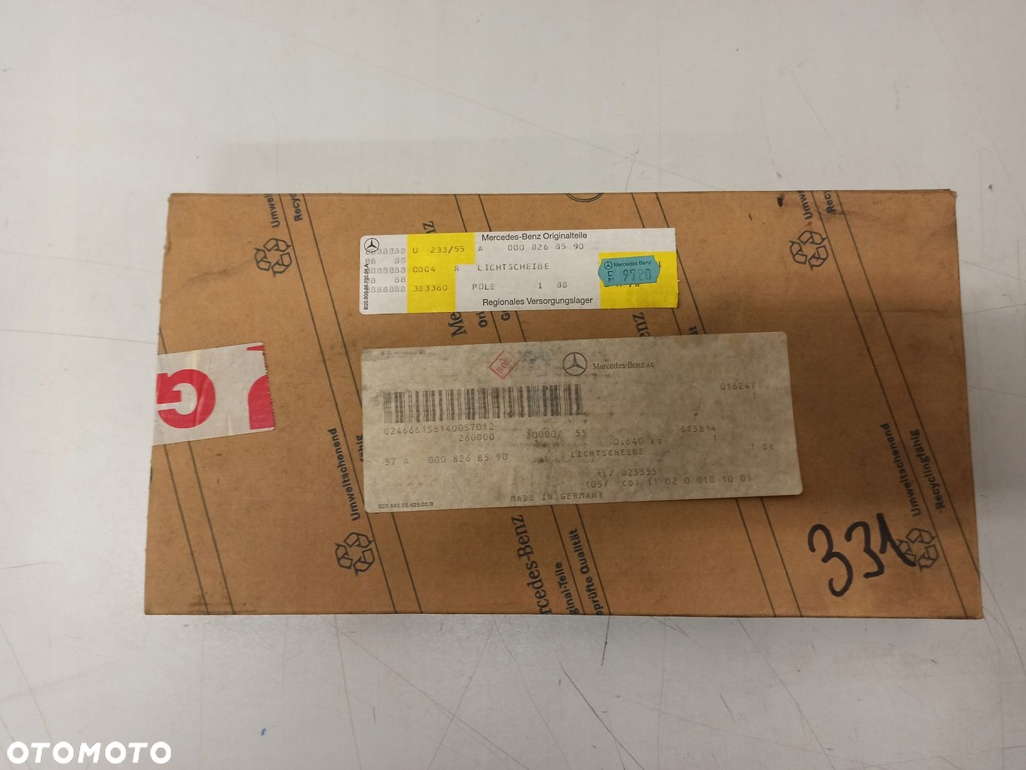 SZKŁO REFLEKTORA MERCEDES A0008268590 ASO ORG - 3