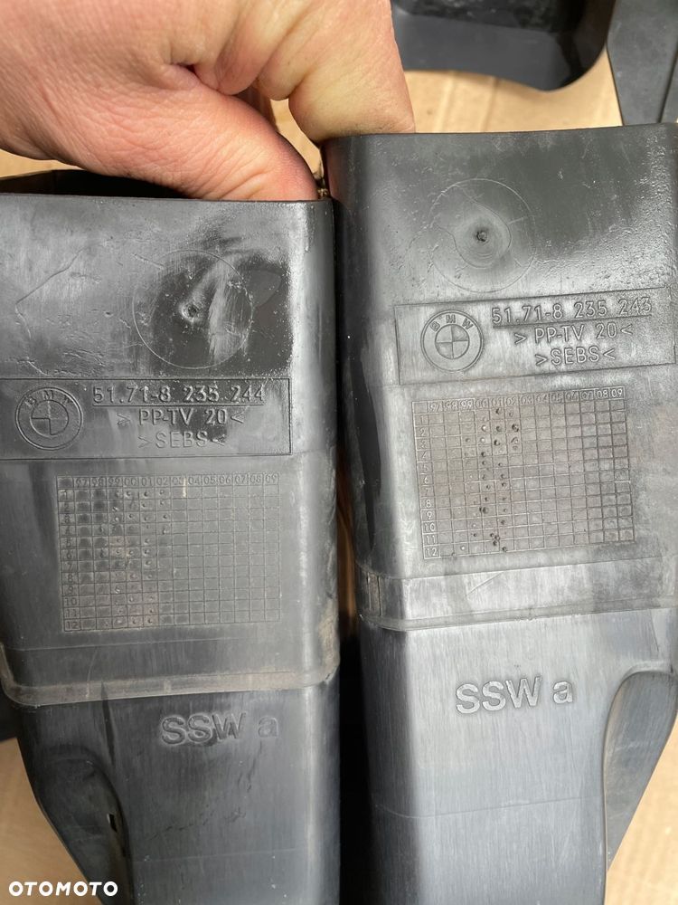 wlot kanał na tarcze lewy prawy bmw e46 coupe cabrio przedlift komplet - 5