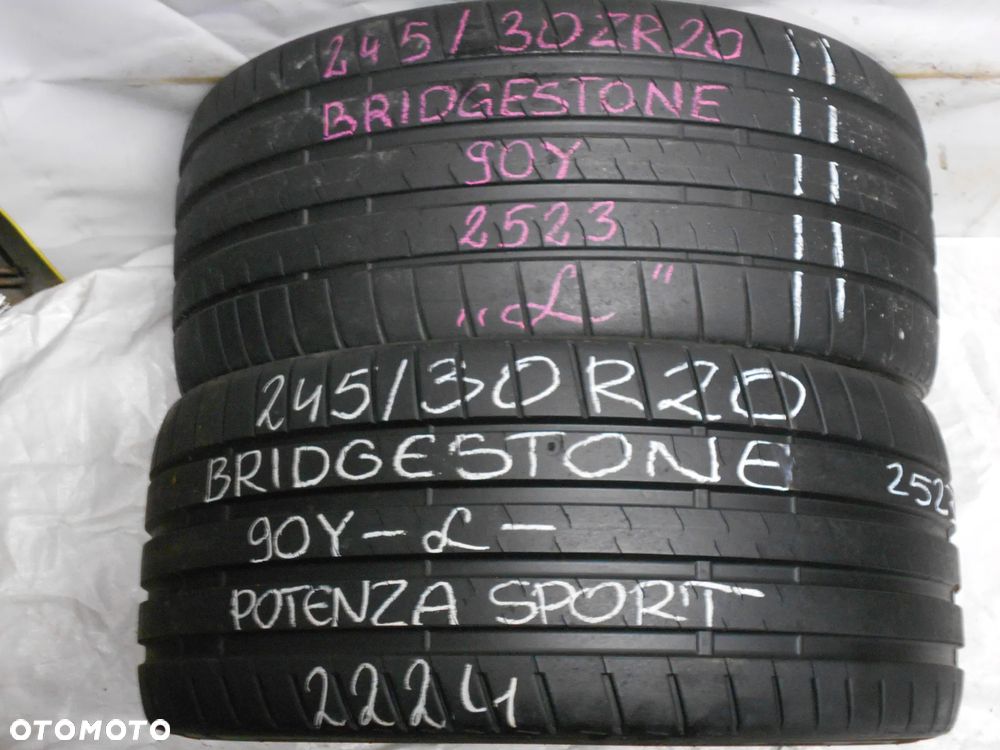 OPONY 245/30R20 BRIDGESTONE POTENZA SPORT DOT 2224 / 2523 6.3MM - 1