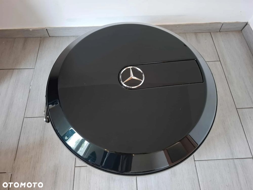 OSŁONA KOŁA ZAPASOWEGO DEKIEL MERCEDES G KLASA W463 OBUDOWA OBEJMA CHROM IDEALNY STAN - 5