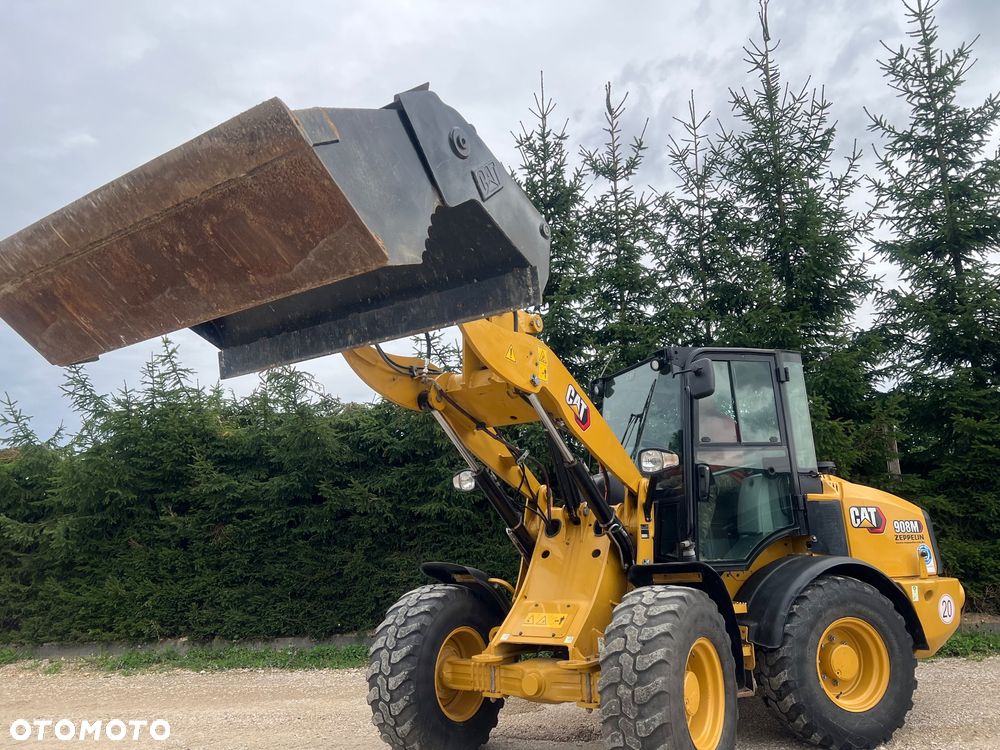 Caterpillar ŁADOWARKA CAT 908M 21r łyżka szczęka widły krokodyl 906 907 H przegubowa łamana Catepillar - 13