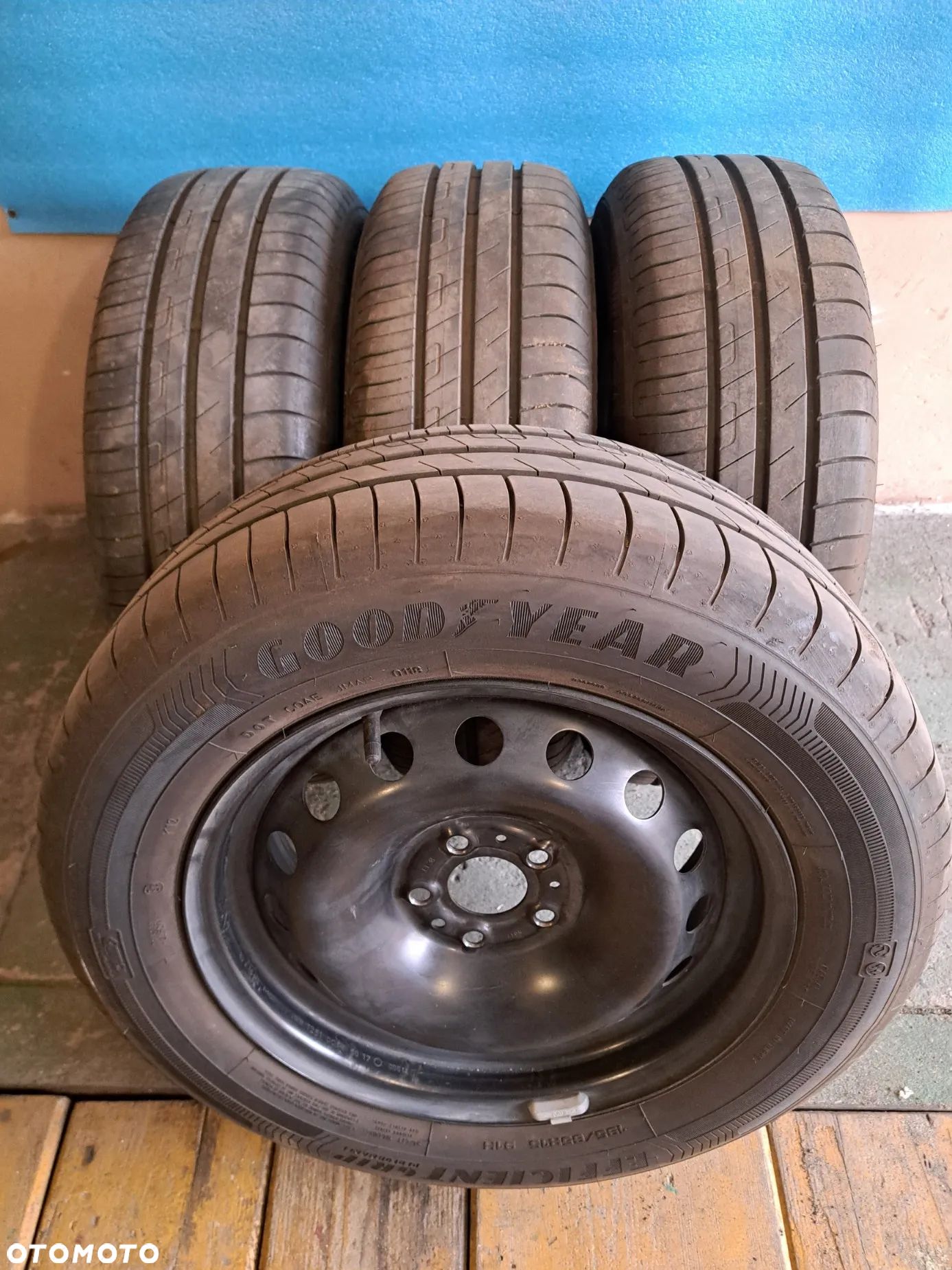 Koła 4szt. 15" 5x98 z super oponami GoodYear 195/65R15 - 1