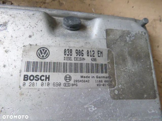 ZESTAW STARTOWY KOMPUTER STACYJKA IMMOBILIZER LICZNIK SEAT IBIZA III CORDOBA II 1.9 SDI 038906012EM - 8