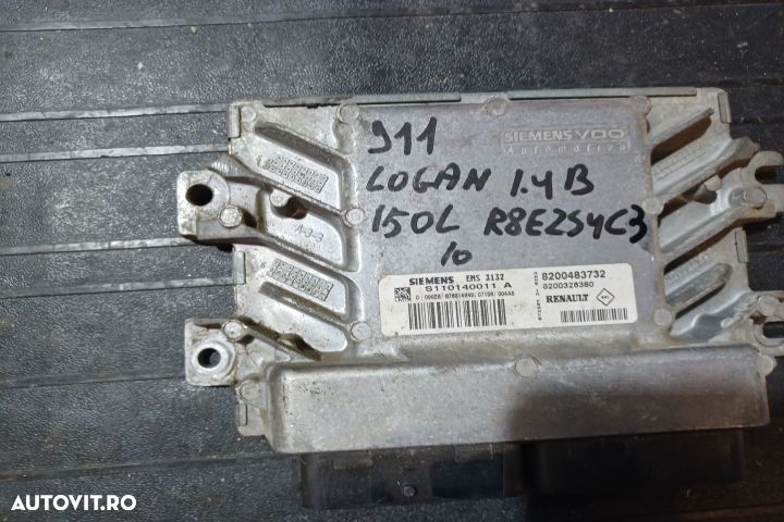 Calculator motor ECU S120161004  S110140011 8200483732 - 1.4 B S12016 - 1