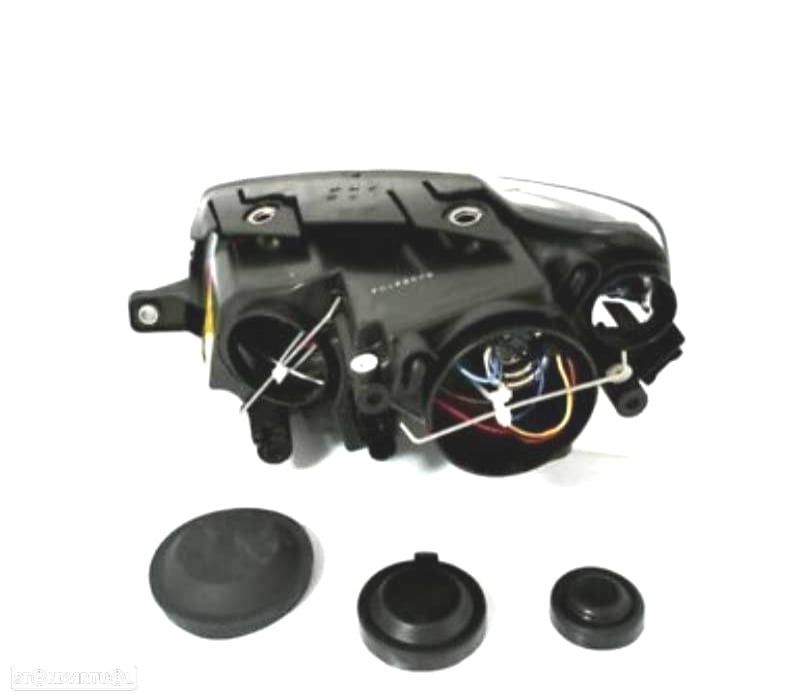 FARÓIS VOLKSWAGEN VW PASSAT 3C 05-10 ANGEL EYES FUNDO NEGRO - 4