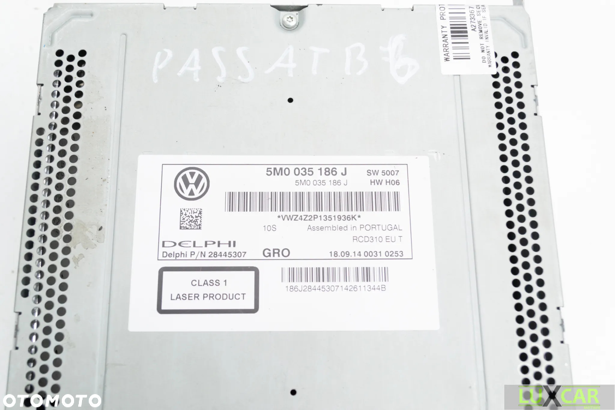 VW PASSAT B6 RADIO ODTWARZACZ CD MP3 MMI 5M0035186J GORLICE - 4