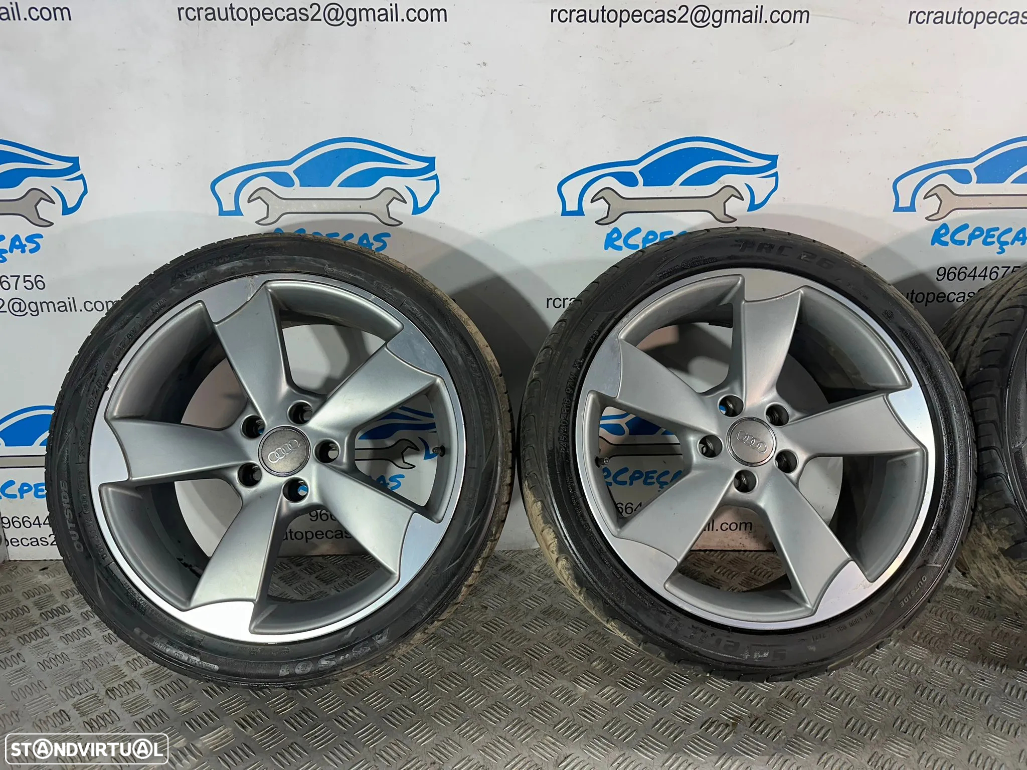 .Conjunto Jantes 18 Rotor Audi S-Line A3 8P 5x112 8J ET42 - 6