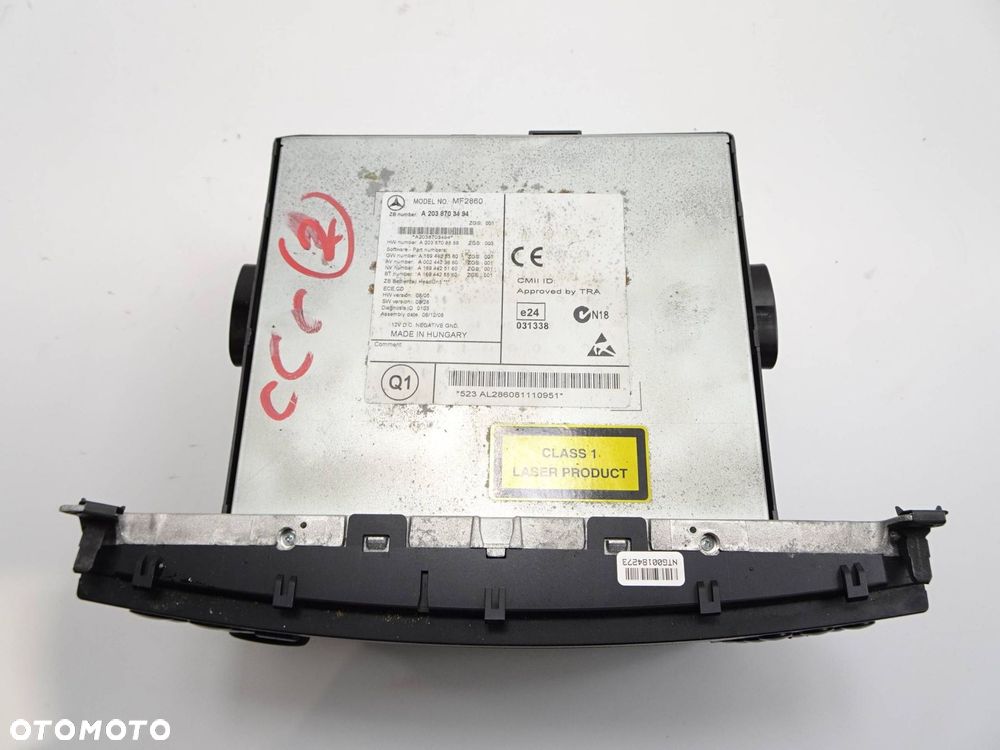 radio cd mercedes clc w203 a2038703494 - 7