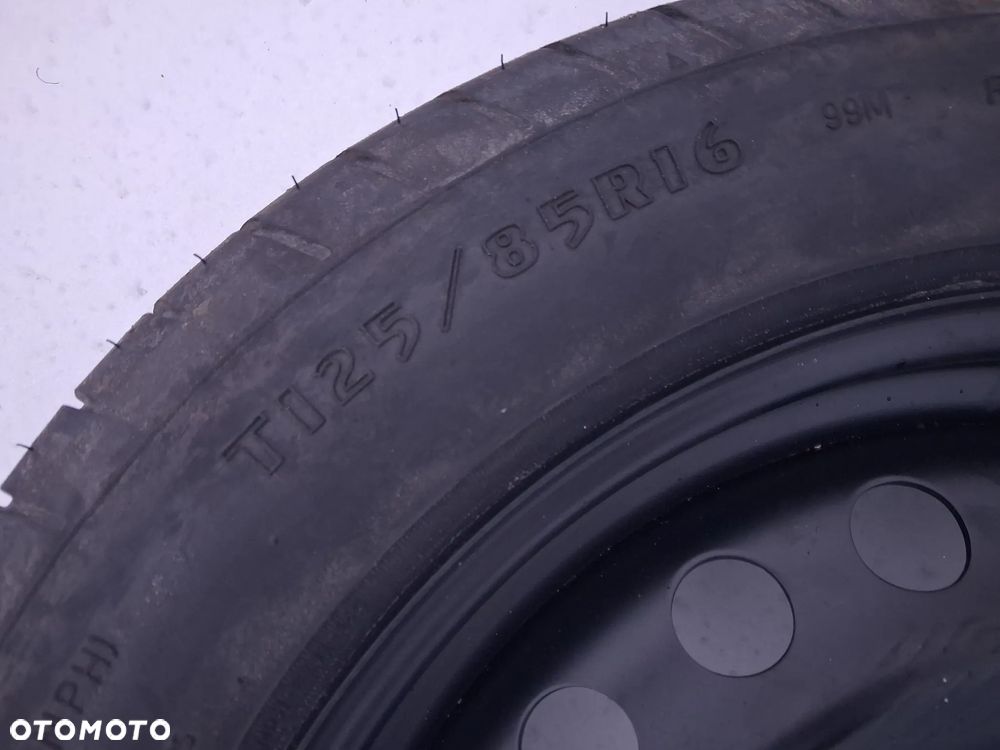 Dojazdówka koło zapasowe Ford Volvo Renault 5x108 T125/85r16 rozmiar 16 Ford Focus C-Max Mondeo Galaxy Puma Escort Fusion Kuga Tourneo Volvo C-30, S-40, V-50 - 3
