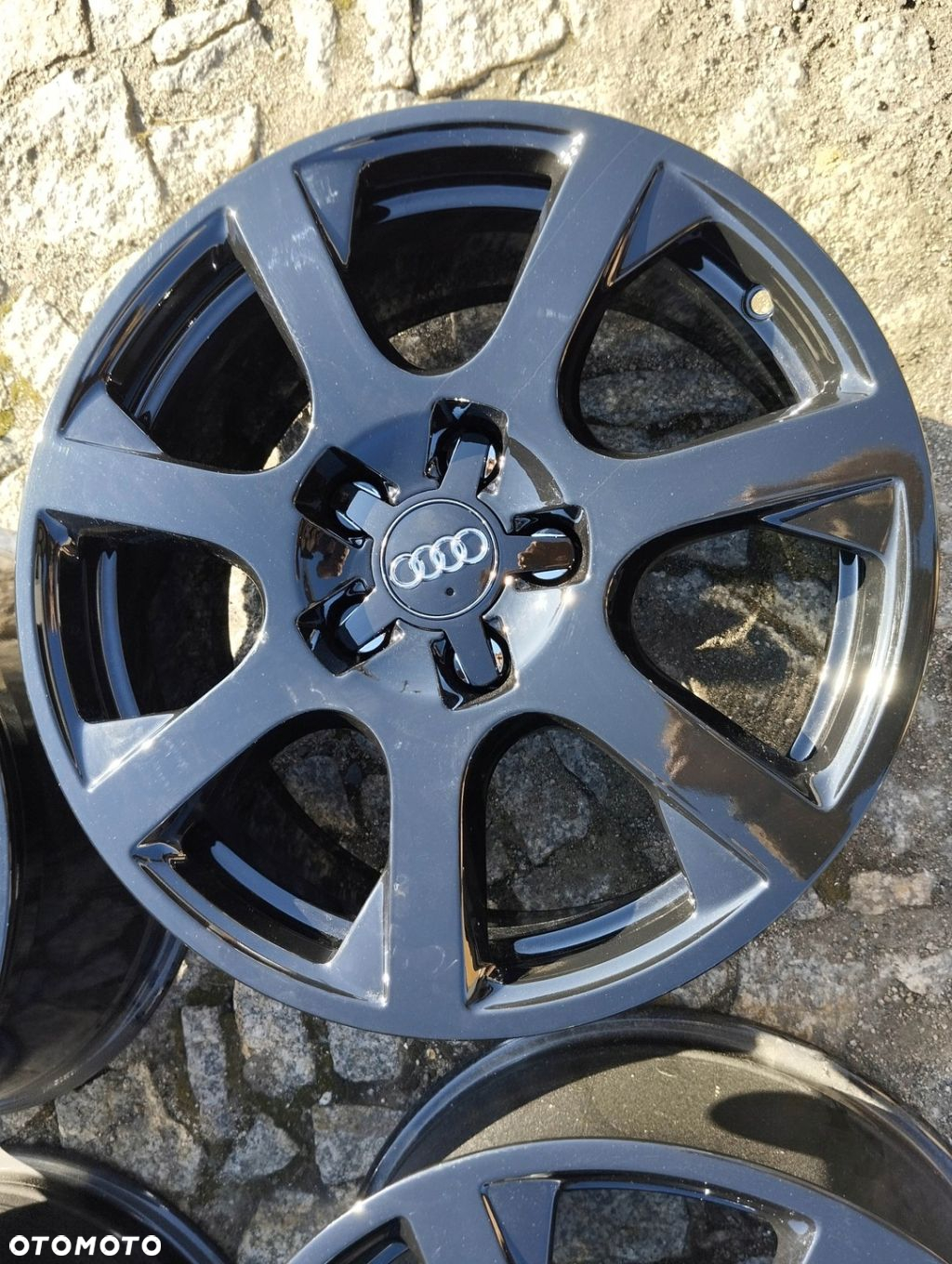 Felgi Alu Audi Q5 8R a6 a4 5x112 17 Czarny połysk - 3