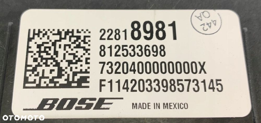 P2 CADILLAC ESCALADE IV 2014 - TUBA GOŚNIK WOOFER BOSE GM 22818981 - 5