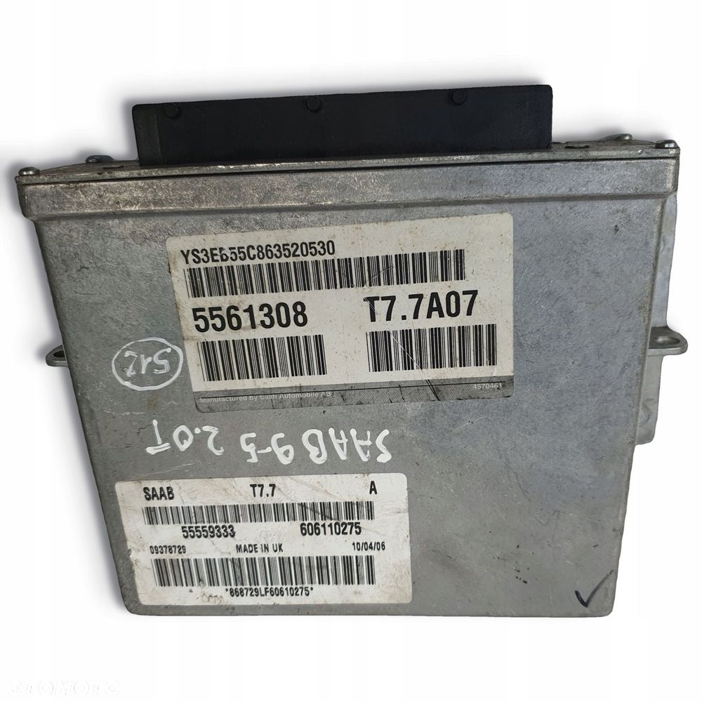 STEROWNIK SILNIKA Saab 9-5 2.0T 5561308 T7.7A07 - 1