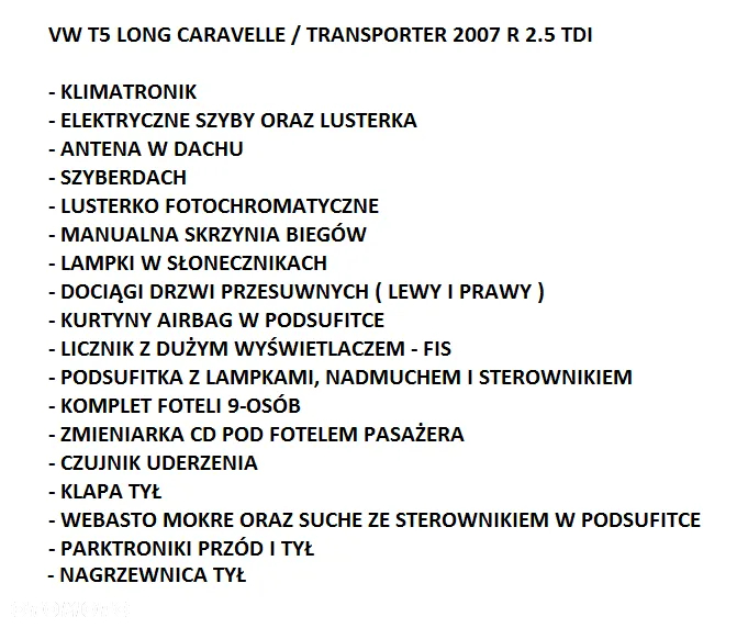 KOMPLETNA INSTALACJA WNĘTRZA KABINY KOMORY SILNIKA WIĄZKA VW T5 1.9 2.5 TDI CARAVELLE TRANSPORTER - 3