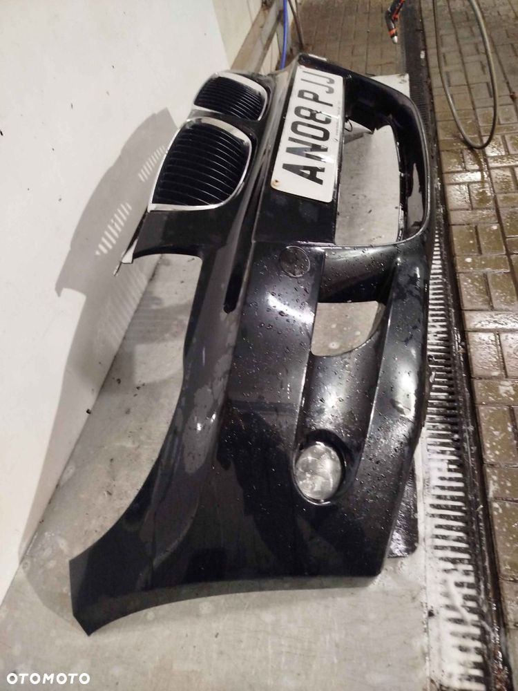 ^ ZDERZAK PRZÓD PRZEDNI DO BMW SERII 1 E87 M POWER M PAKIET BLACK SAPPHIRE CZARNY HALOGENY - 2