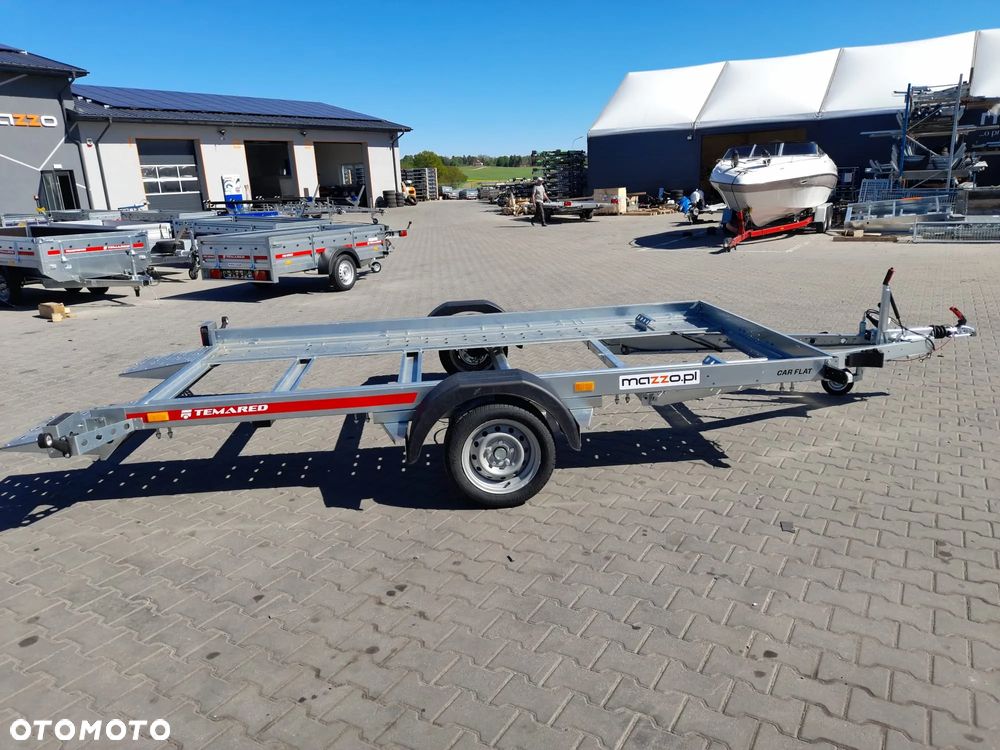 TEMARED DOSTAWA! Przyczepa Laweta Carflat 3518U wym. 352x183cm UCHYLNA! Płaska! Niski kąt najazdu! DMC 1500kg - 20