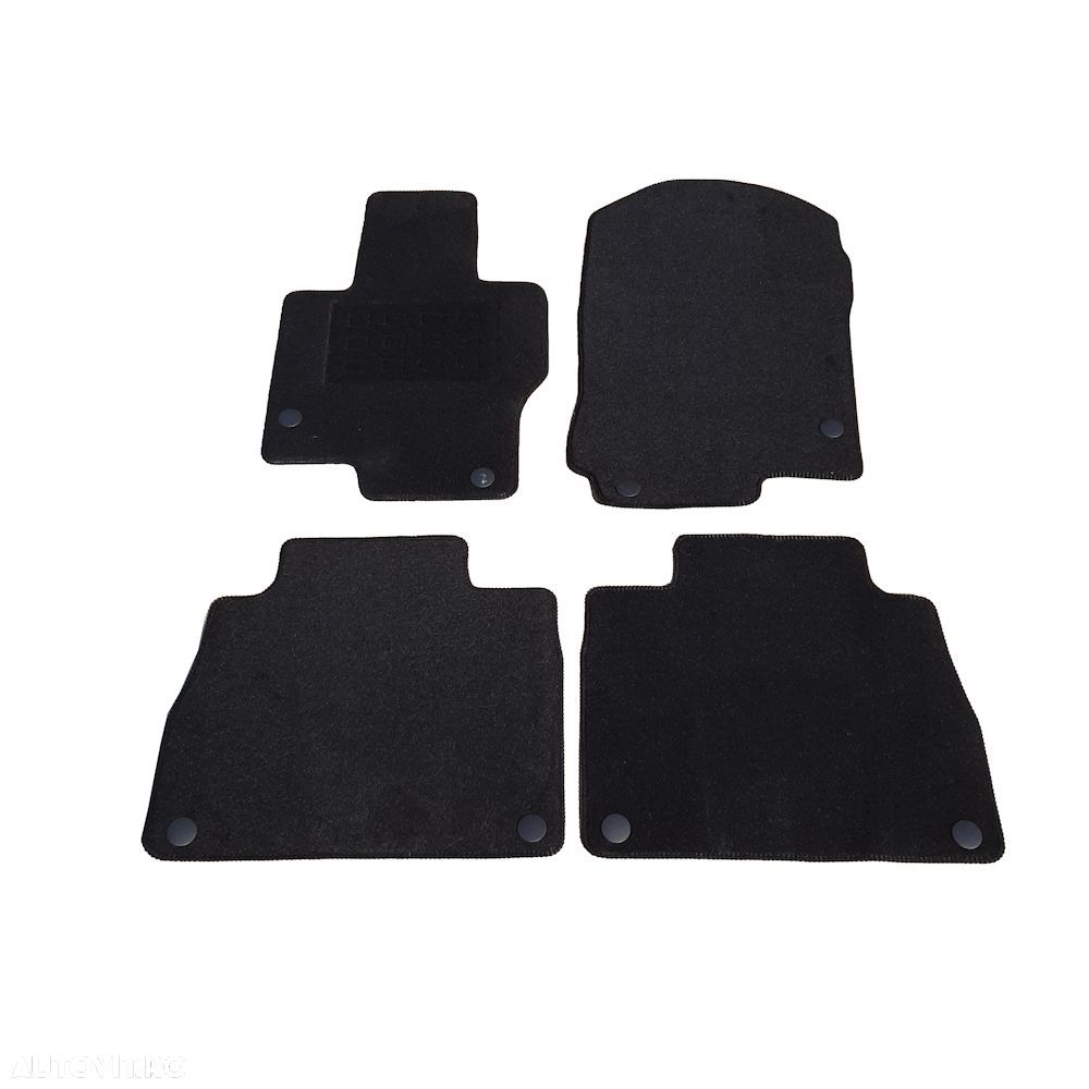 Set covorase auto din mocheta Mercedes Clasa Gle Ii (W167) Suv 2018-, Negru, 4 Buc. - 1