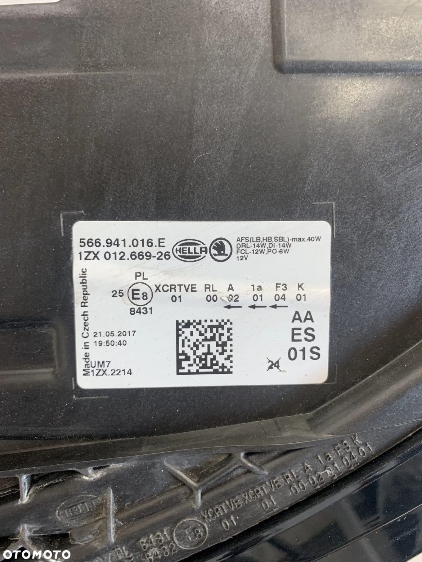 Image Škoda Kodiaq 17r Přední světlo pravé světlo 2017 - 565941016E